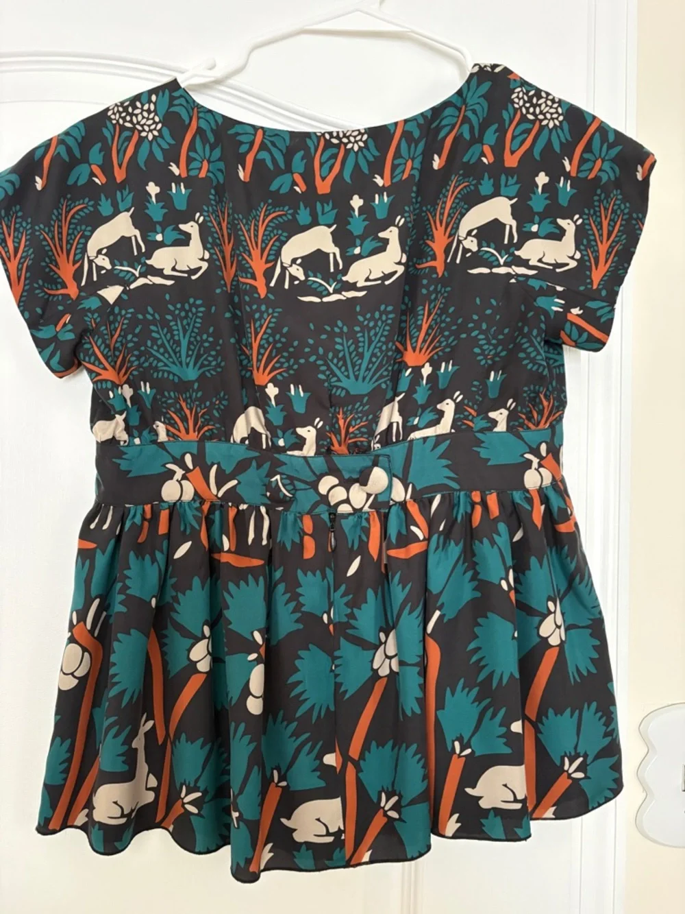 Anthropologie x Anna Sui Peplum Top - Picture 2 of 3